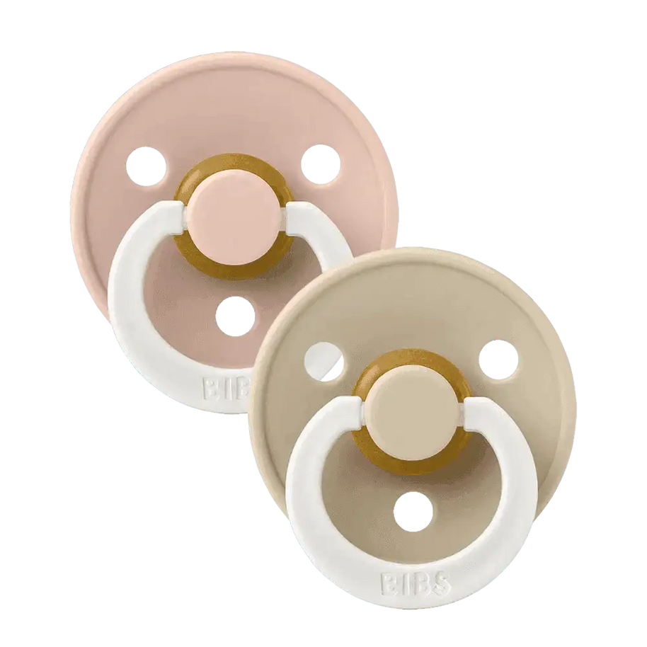 Lot de 2 Sucettes Bibs GLOW - Blush/Vanilla - Bibs - Sucettes pour bébé Maroc -www.babyboss.ma