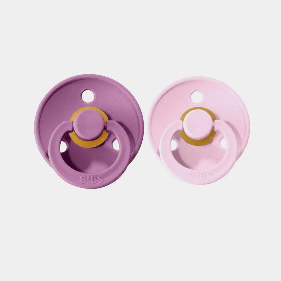 Lot de 2 Sucettes Bibs - rose & mauve - Bibs - pour bébé Maroc -www.babyboss.ma