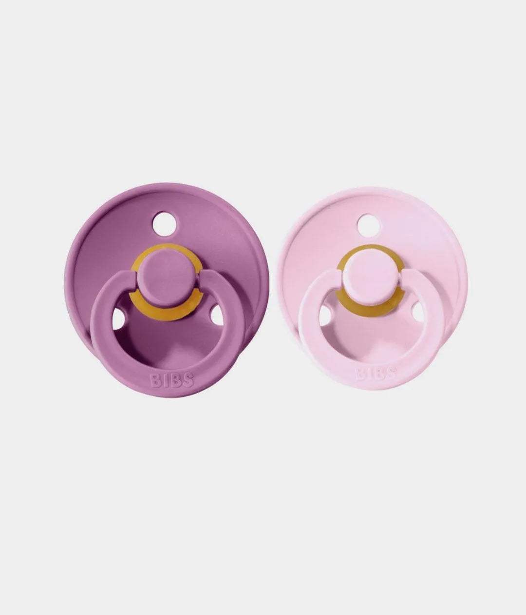 Lot de 2 Sucettes Bibs - rose & mauve - Bibs - pour bébé Maroc -www.babyboss.ma