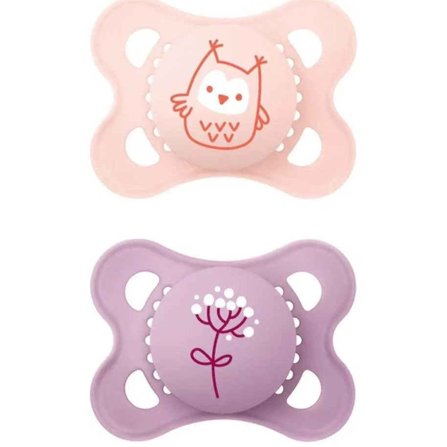 Lot de 2 Sucettes MAM original Start 0-2 mois - Fille - MAM - pour bébé Maroc -www.babyboss.ma