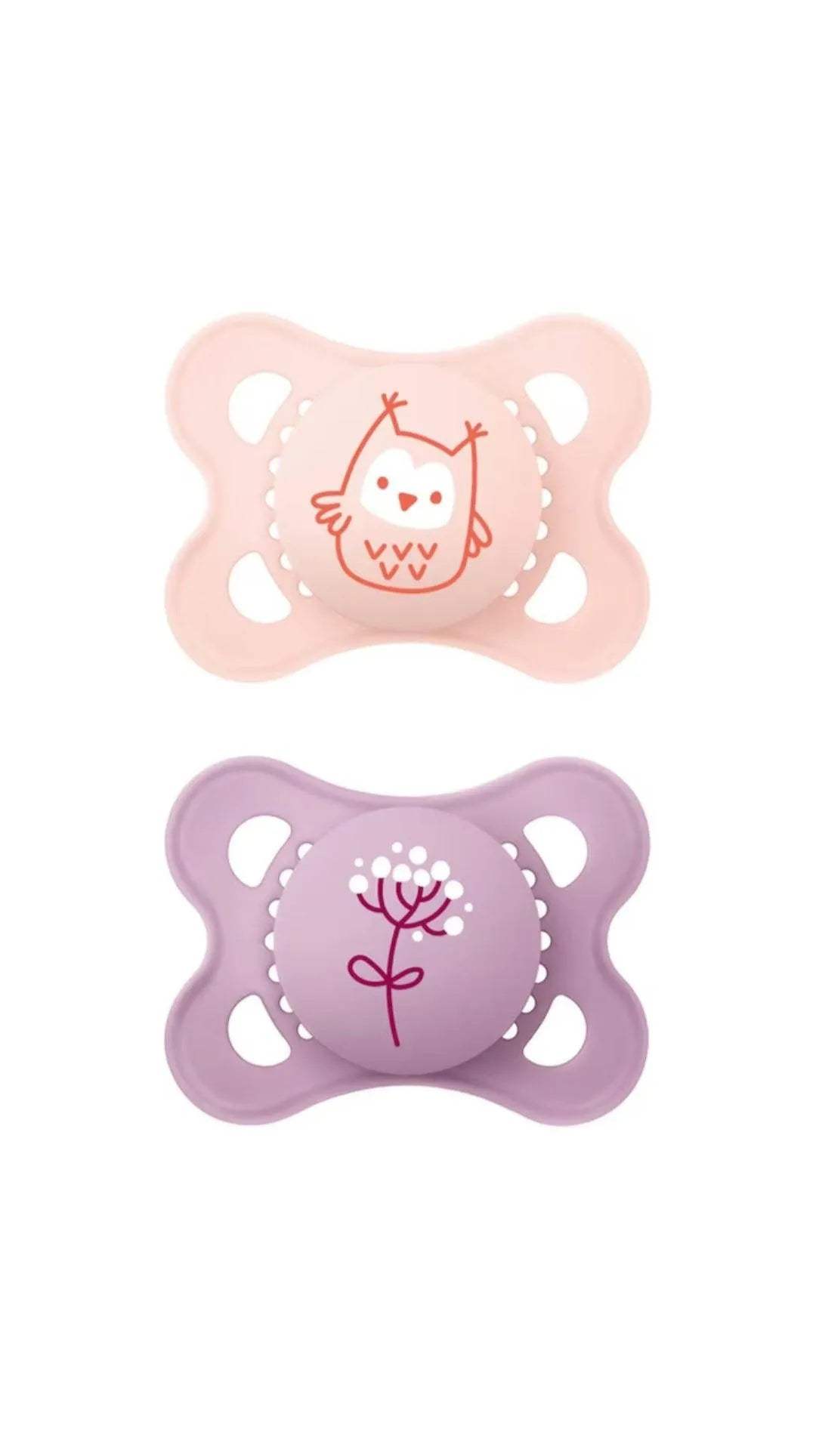 Lot de 2 Sucettes MAM original Start 0-2 mois - Fille - MAM - pour bébé Maroc -www.babyboss.ma