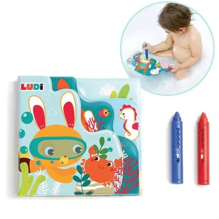 Ludi Livre de bain et Coloriages 10m+ - Ludi - pour bébé Maroc -www.babyboss.ma