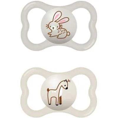 MAM Air Sucette en set de 2, en silicone Skinsoft avec étui porte-tétine, 6+mois - MAM - pour bébé Maroc -www.babyboss.ma