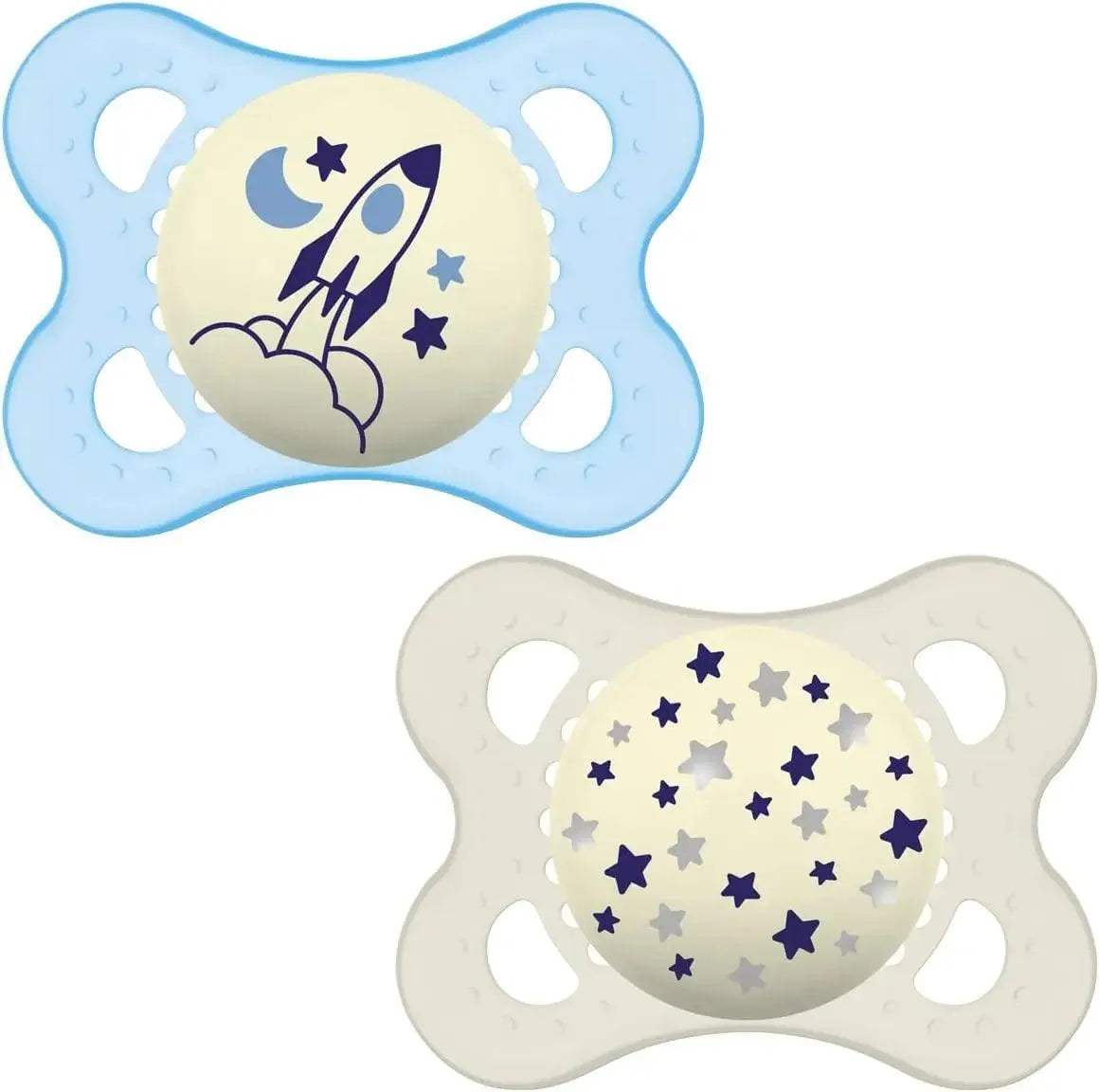 mam-night-soothers-2-6-months-pack-of-2-glow-in-the-dark-baby-soothers-with-self-babyboss-ma-mam-pour-bebe-maroc - Babyboss.ma -bebe-maroc