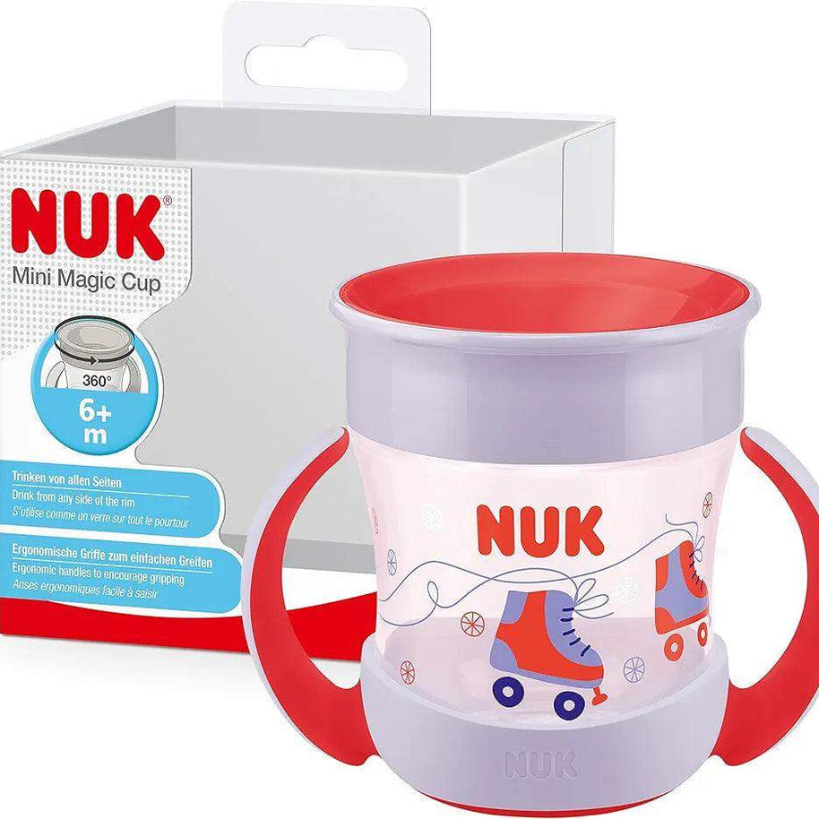 Mini Magic Cup Tasse antifuite NUK rouge - NUK - pour bébé Maroc -www.babyboss.ma