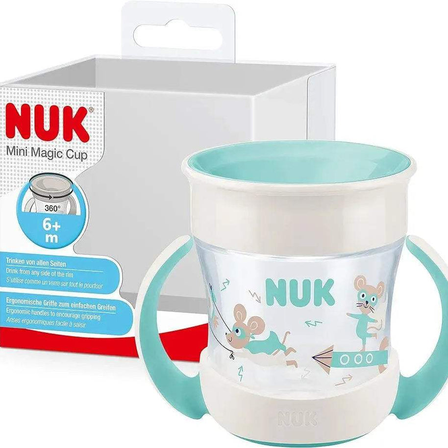 Mini Magic Cup Tasse antifuite NUK vert - NUK - pour bébé Maroc -www.babyboss.ma