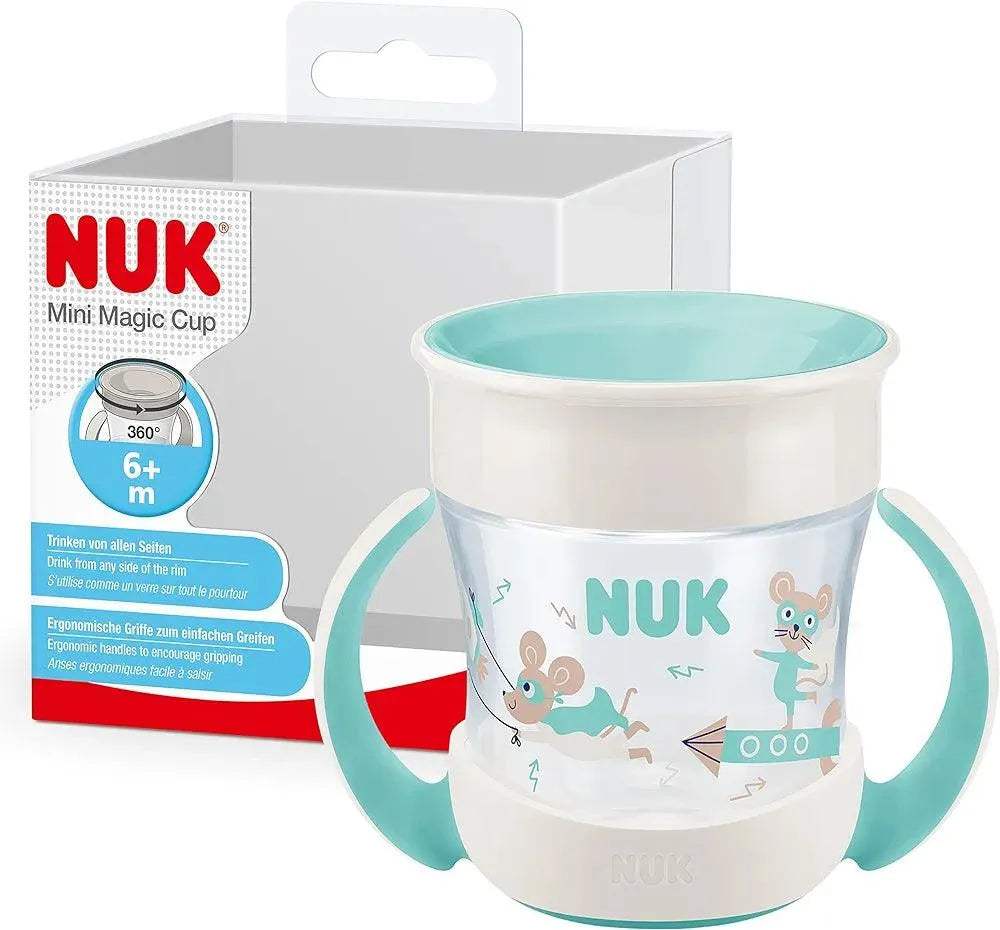 Mini Magic Cup Tasse antifuite NUK vert - NUK - pour bébé Maroc -www.babyboss.ma