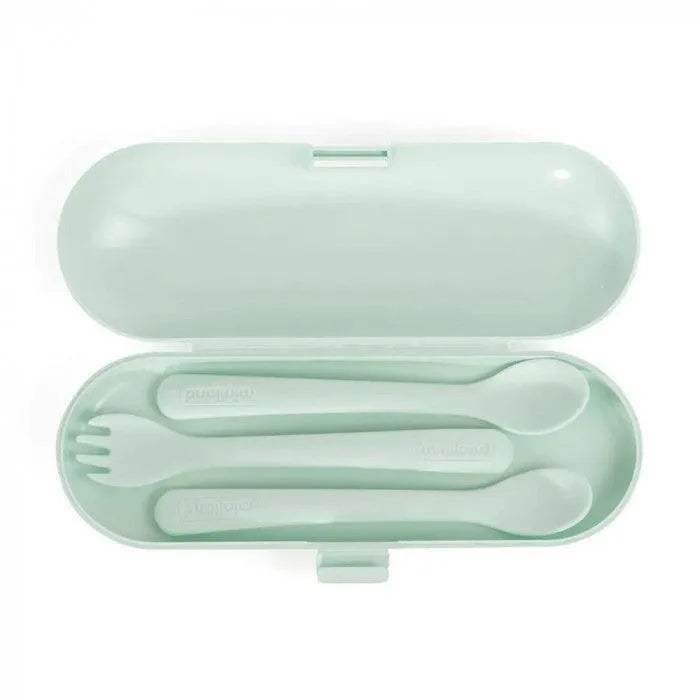 Miniland Couverts en silicone - Mint - Miniland - pour bébé Maroc -www.babyboss.ma