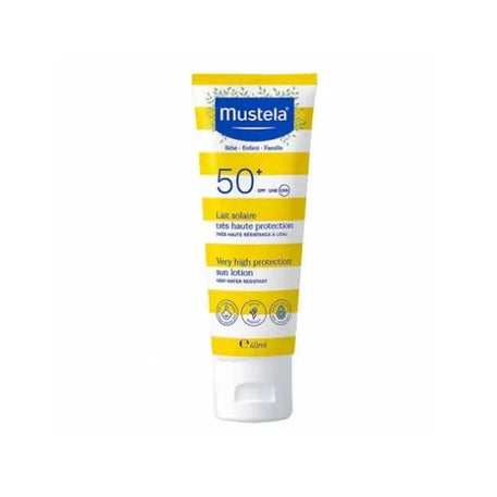 Mustela Lait Solaire Très Haute Protection 0M+ SPF 50+ 100ml - Mustela - pour bébé Maroc -www.babyboss.ma