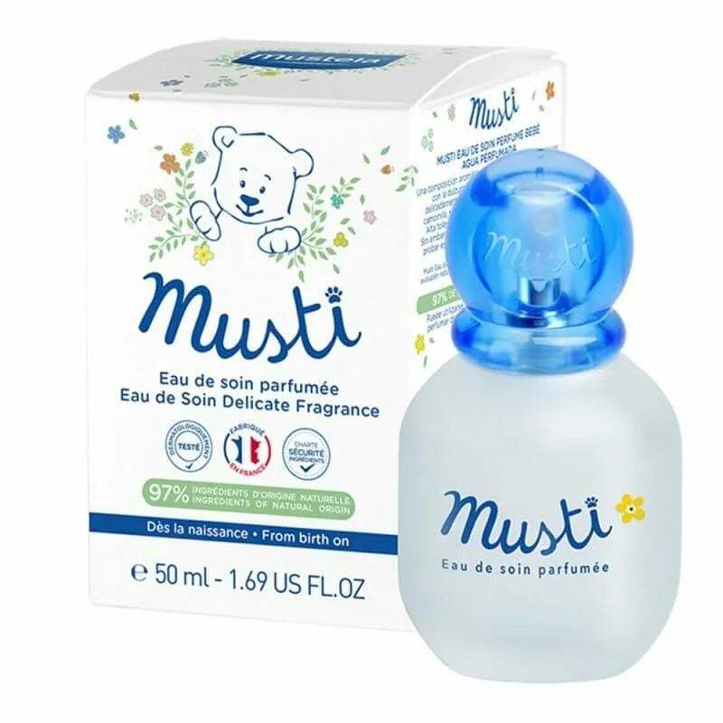 Mustela Musti eau de soin parfumée sans alcool – 50 ml – vue 2 – BabyBoss.ma