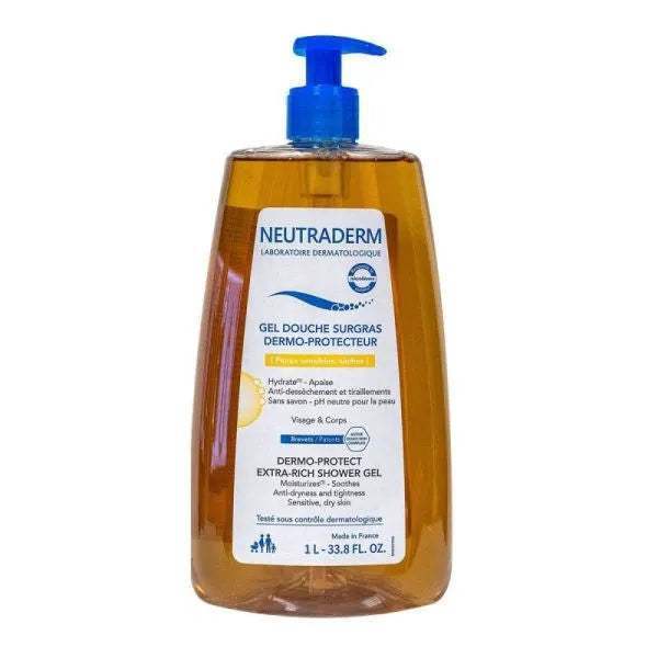 Neutraderm Gel douche surgras dermo-protecteur - 1L - Neutraderm - Gels Douche pour bébé Maroc -www.babyboss.ma