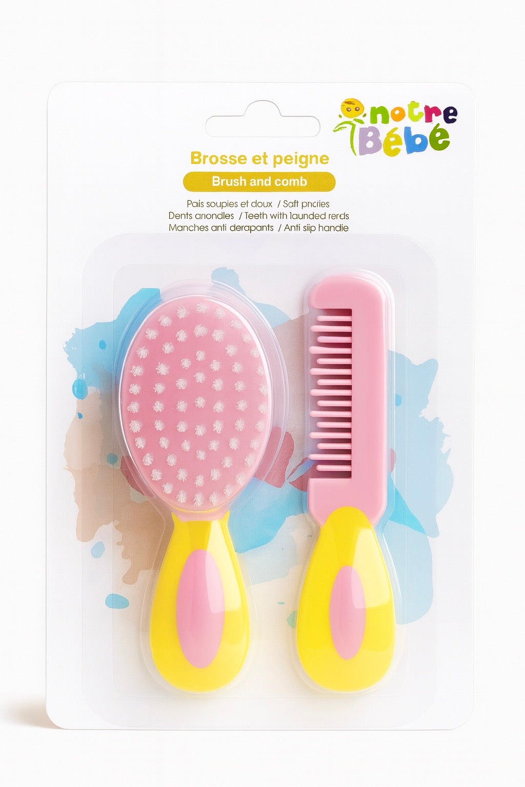 Notre bebe brosse et peigne - Notre bébé - - Babyboss.ma