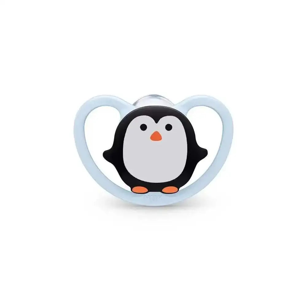 Nuk Sucette Space Silicone pingouin 0-6 Mois - NUK - pour bébé Maroc -www.babyboss.ma