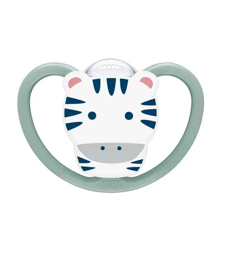 Nuk Sucette Space Silicone Zèbre 6-18mois - NUK - pour bébé Maroc -www.babyboss.ma