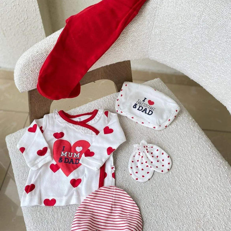 Pack naissance 5 pieces - Caramell - pour bébé Maroc -www.babyboss.ma