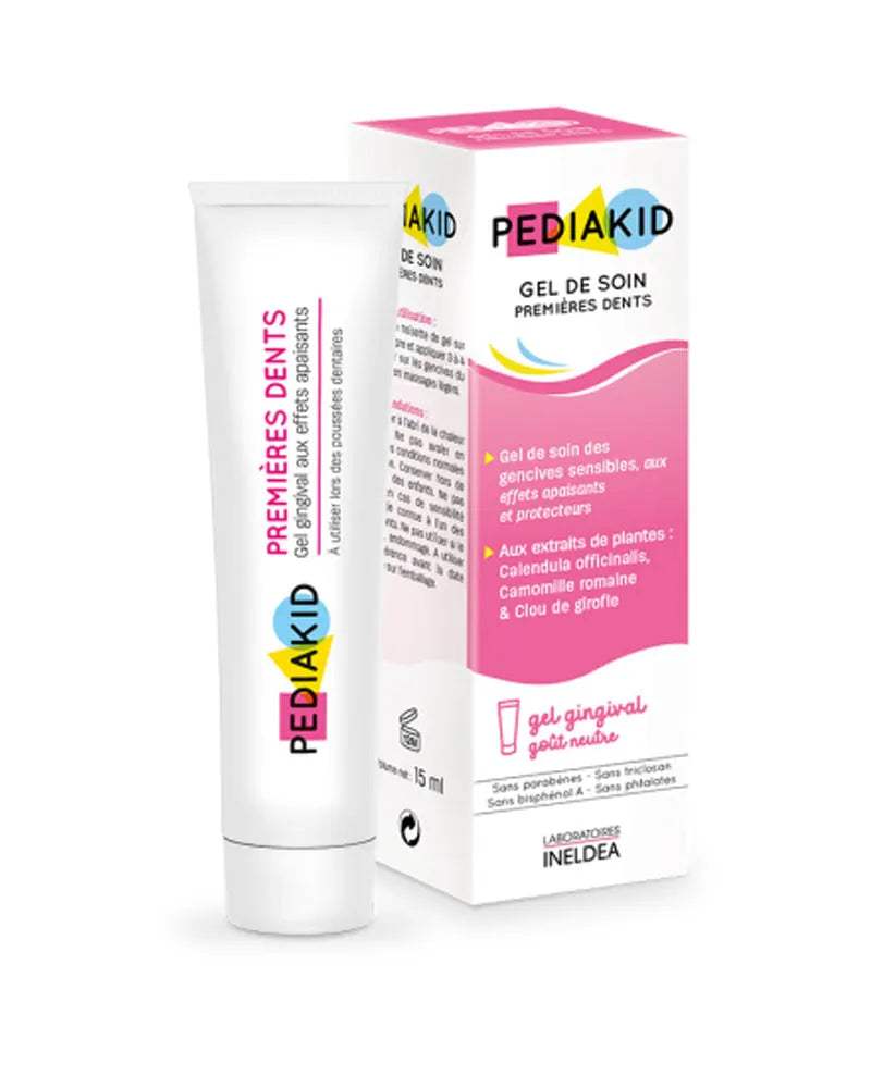 PEDIAKID Gel de soin premières dents 15ml - PEDIAKID - Gels de soin premières dents pour bébé Maroc -www.babyboss.ma