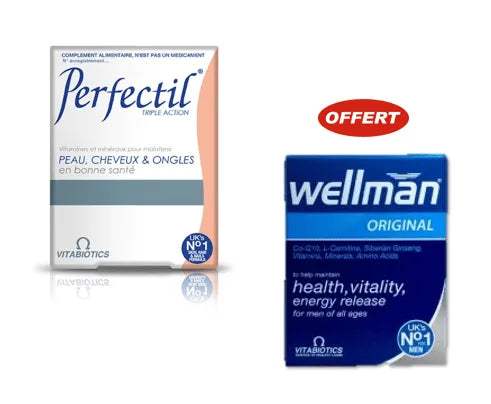 Perfectil 30 Comprimes + Wellman Original OFFERT - Perfectil - pour bébé Maroc -www.babyboss.ma