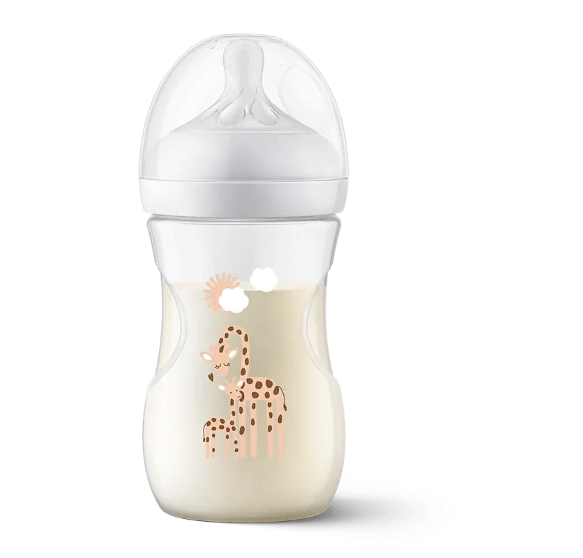 Philips Avent Biberon à Réponse Naturelle de 260 ml, Sans BPA – Motif Girafe - Philips Avent - pour bébé Maroc -www.babyboss.ma
