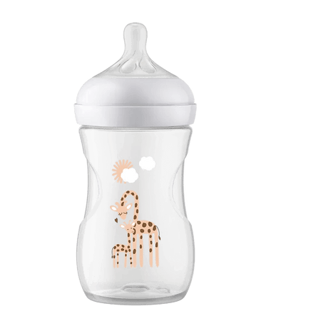 Philips Avent Biberon à Réponse Naturelle de 260 ml, Sans BPA – Motif Girafe - Philips Avent - pour bébé Maroc -www.babyboss.ma
