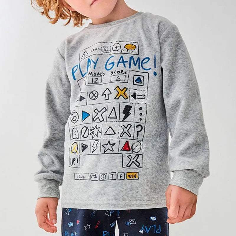 pyjama garçon velour - tobogan - pour bébé Maroc -www.babyboss.ma