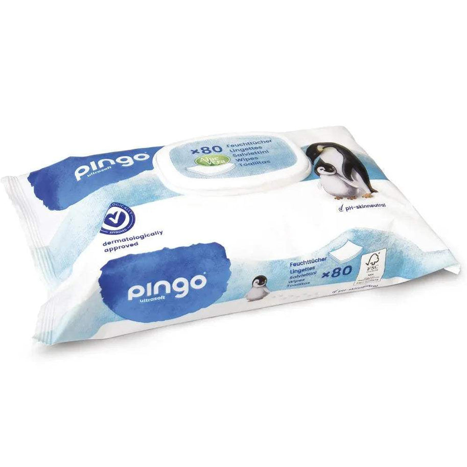 Pingo Lingettes Humides Écologiques Bébé 80 PCS - Pingo - pour bébé Maroc -www.babyboss.ma
