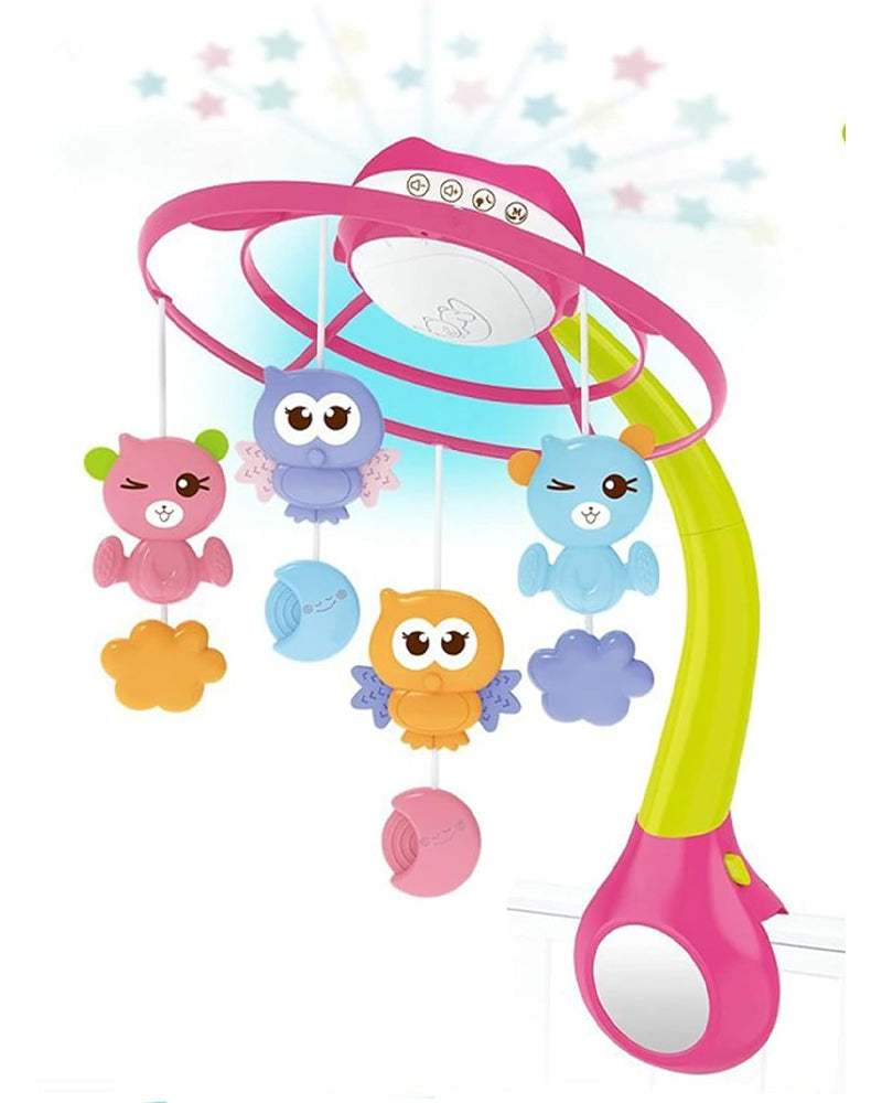 Kids Melody Mobile Musical avec Projecteur - Rose - Kids Melody - Veilleuses pour bébé Maroc -www.babyboss.ma