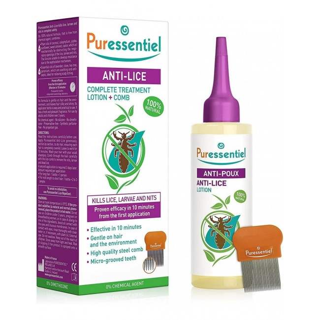Puressentiel Lotion Anti-Poux + Peigne - 100 ml - Puressentiel - pour bébé Maroc -www.babyboss.ma