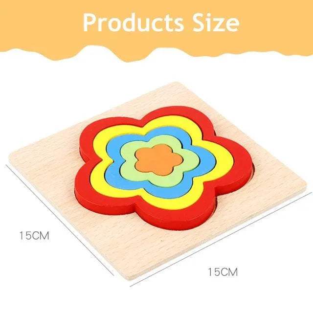 Puzzle en bois - babyboss toys - pour bébé Maroc -www.babyboss.ma