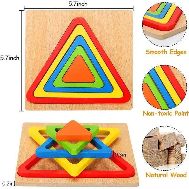 Puzzle en bois - babyboss toys - pour bébé Maroc -www.babyboss.ma