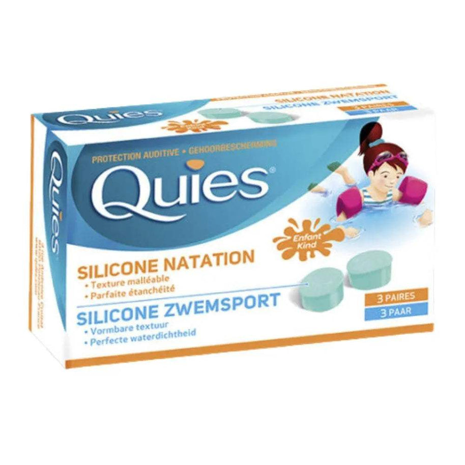 Quies Silicone Natation Enfants – 3x2u - Quines - pour bébé Maroc -www.babyboss.ma