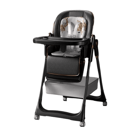 Kidilo Chaise Haute Évolutive 8155-Black - Kidilo - Chaise Haute pour bébé Maroc -www.babyboss.ma