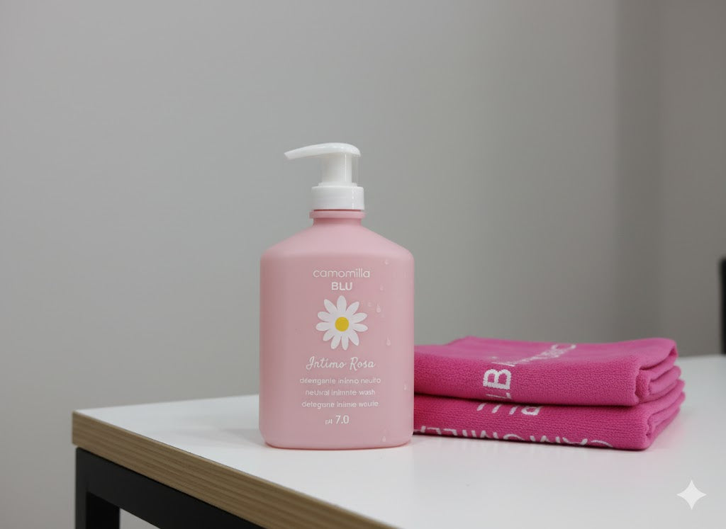 Camomilla Blu Gel Intimorosa Nettoyant Intime Ph 8.5 300ml avec une serviette offert - Camomilla - pour bébé Maroc -www.babyboss.ma