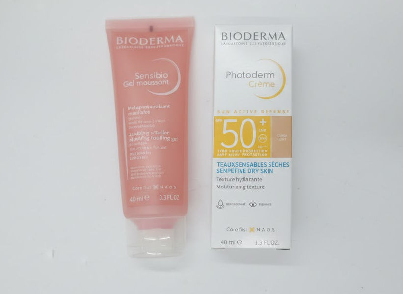 Pack Bioderma Photoderm Fluide SPF 50+ teinte claire 40ml + Sensibio Gel Moussant 100ml OFFERT - Bioderma Photoderm - pour bébé Maroc -www.babyboss.ma