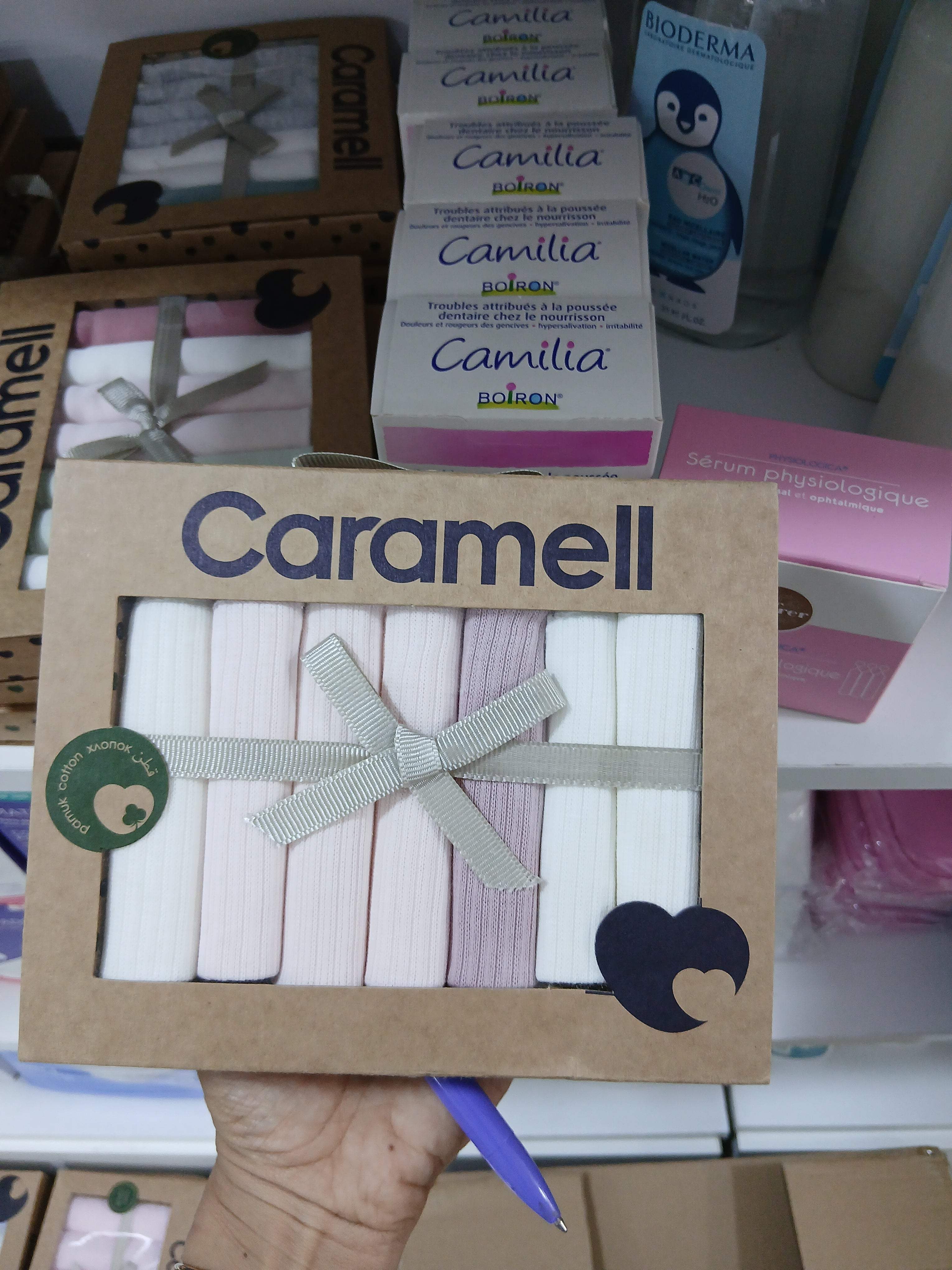 7 li bebe mendil rose - Caramell - Soutien-gorge pour bébé Maroc -www.babyboss.ma