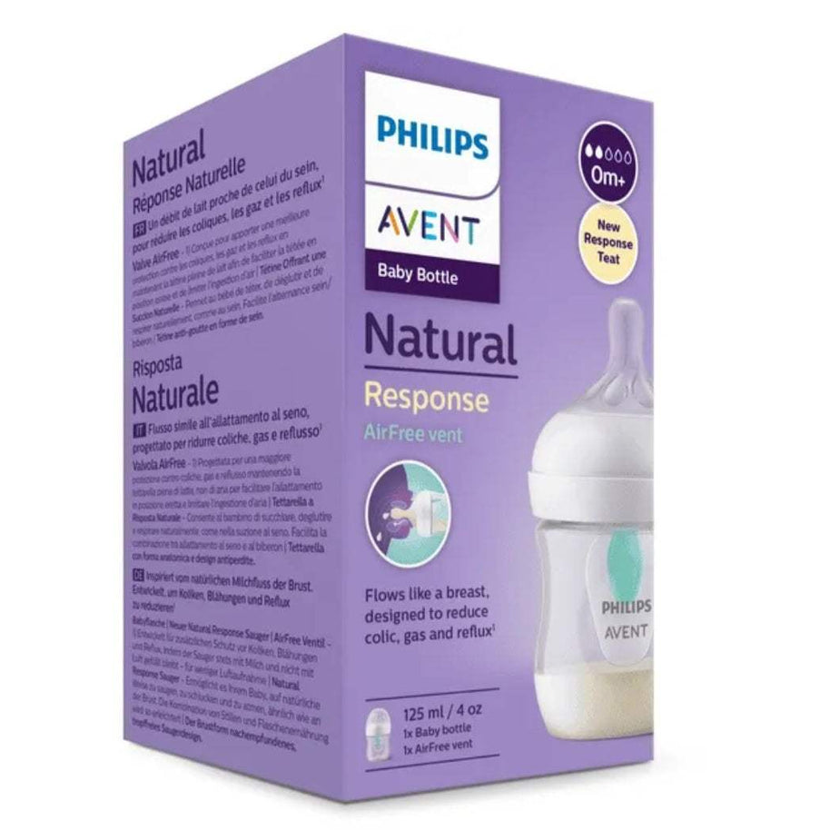 BIBERON NATURAL RESPONSE VALVE AIRFREE 125ML 0MOIS+ PHILIPS AVENT - Philips Avent - pour bébé Maroc -www.babyboss.ma
