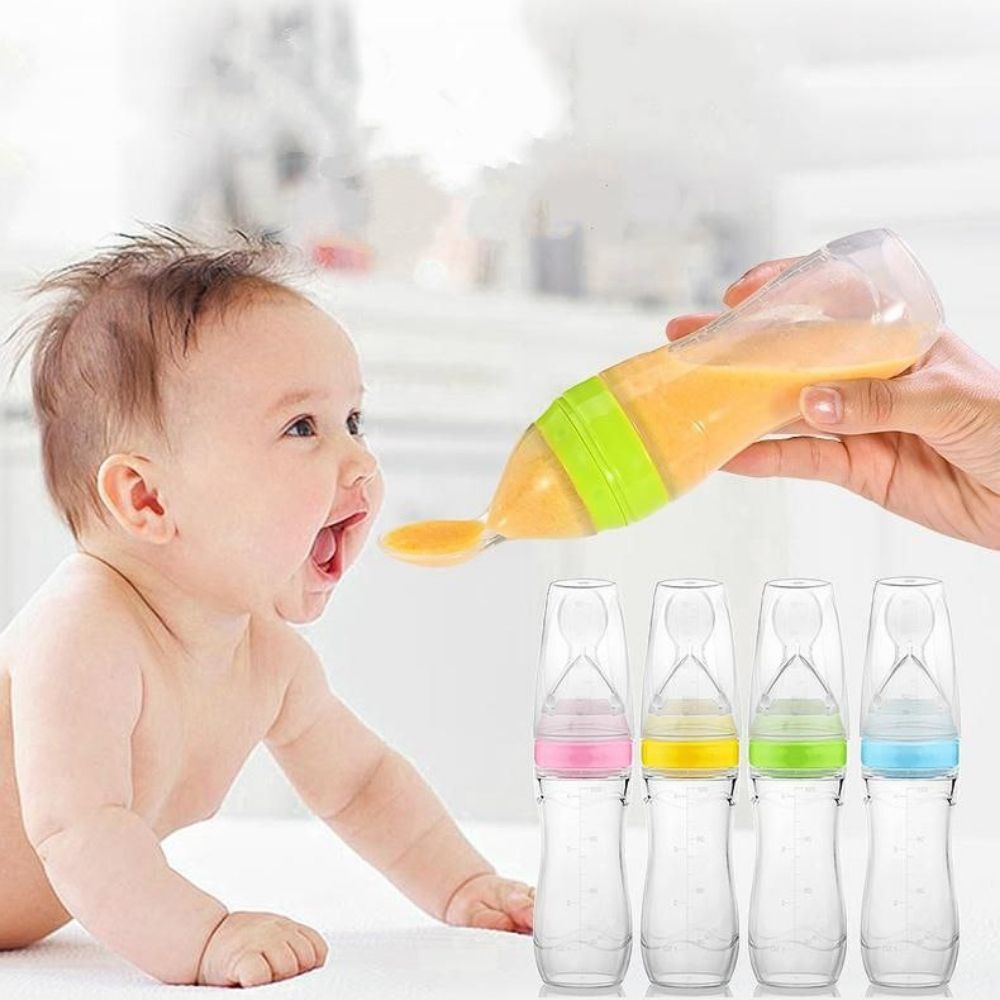 Cuillère biberon en silicone - Biberon - pour bébé Maroc -www.babyboss.ma