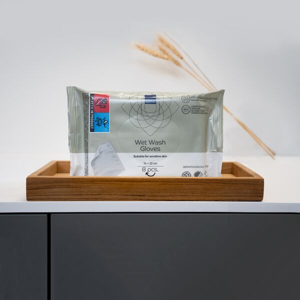 8 Gants Classic Wet Wash Abena (15x22 cm) - Abena - Lingettes pour bébé Maroc -www.babyboss.ma