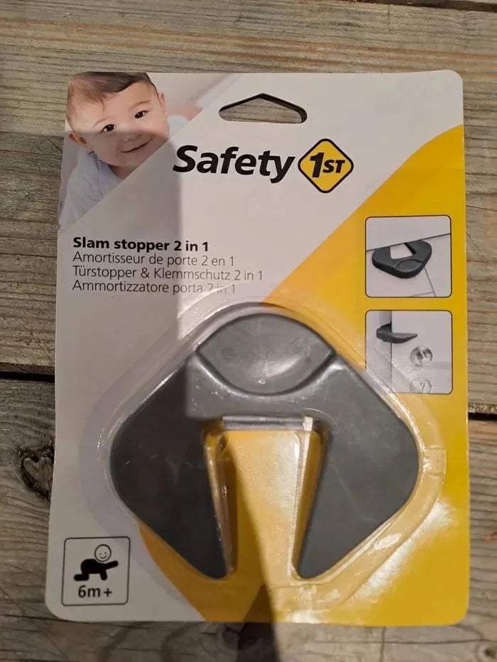 SAFETY 1ST Amortisseur de porte 2 en 1 - Gris - Safety - pour bébé Maroc -www.babyboss.ma