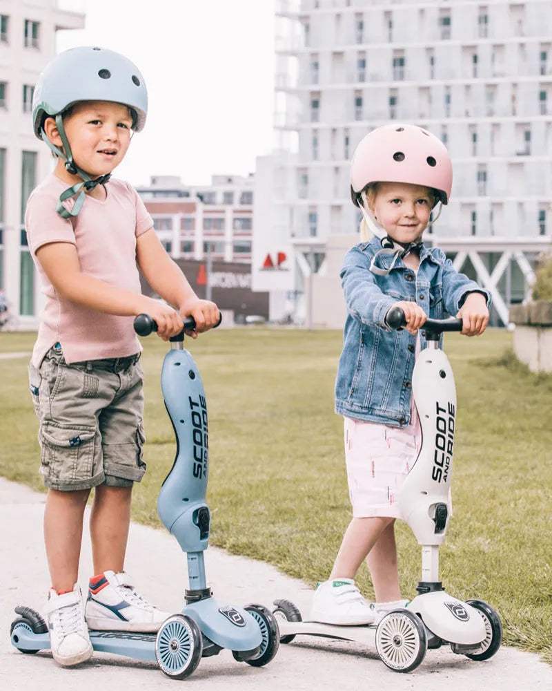 Scoot And Ride Trottinette 2en1 Highwaykick 1 - Bleu Acier - Scoot And Ride - Trottinettes Evolutives pour bébé Maroc -www.babyboss.ma