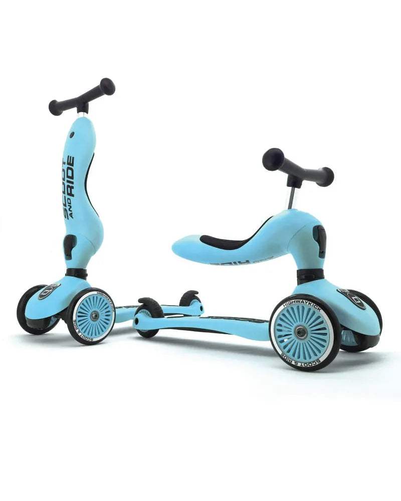 Scoot And Ride Trottinette 2en1 Highwaykick 1 - Blueberry - Scoot And Ride - Trottinettes Evolutives pour bébé Maroc -www.babyboss.ma