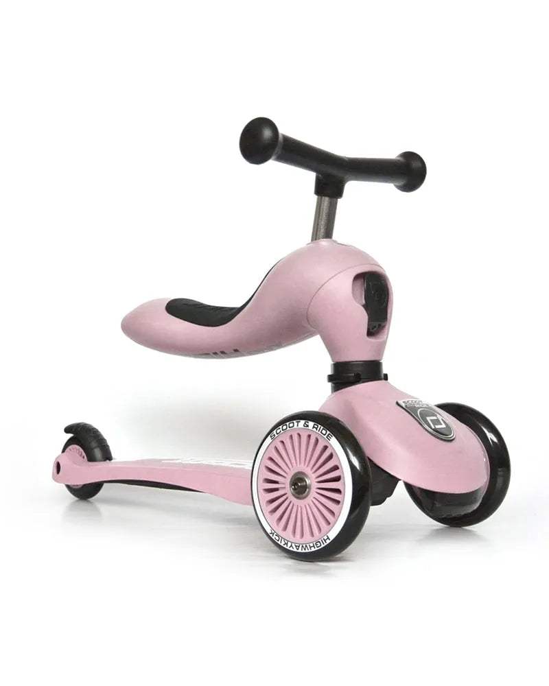 Scoot And Ride Trottinette 2en1 Highwaykick 1 - Rose - Scoot And Ride - Trottinettes Evolutives pour bébé Maroc -www.babyboss.ma