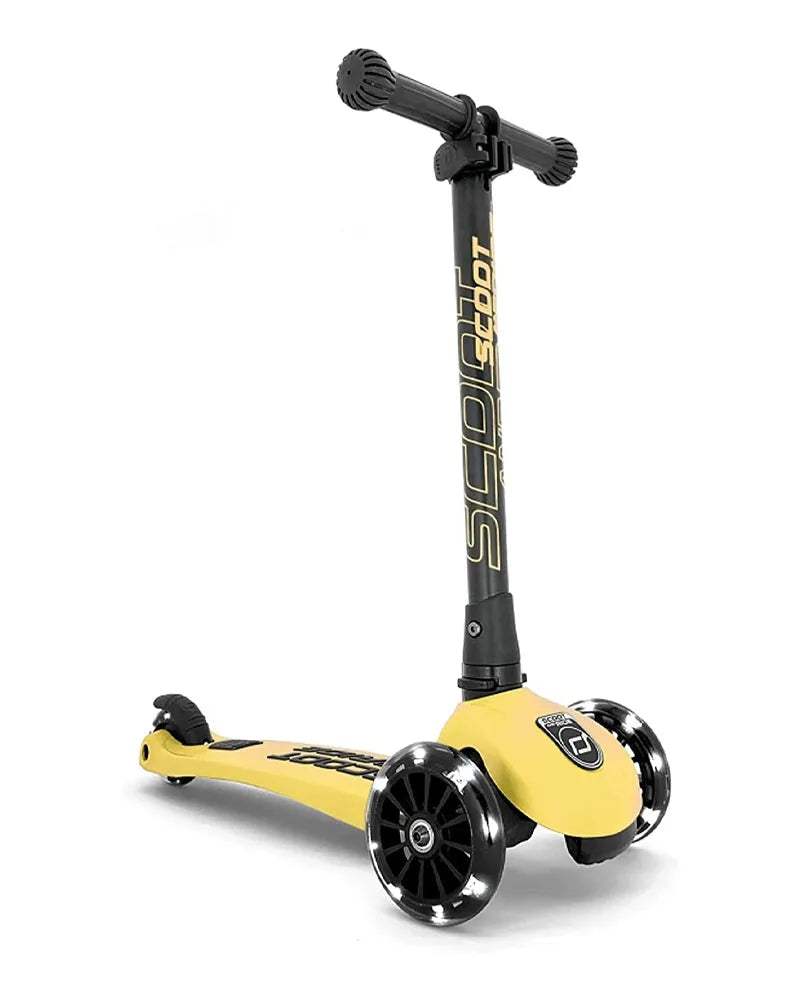 Scoot And Ride Trottinette 2en1 Highwaykick 3 Led - Citron - Scoot And Ride - Trottinettes 3 roues pour bébé Maroc -www.babyboss.ma