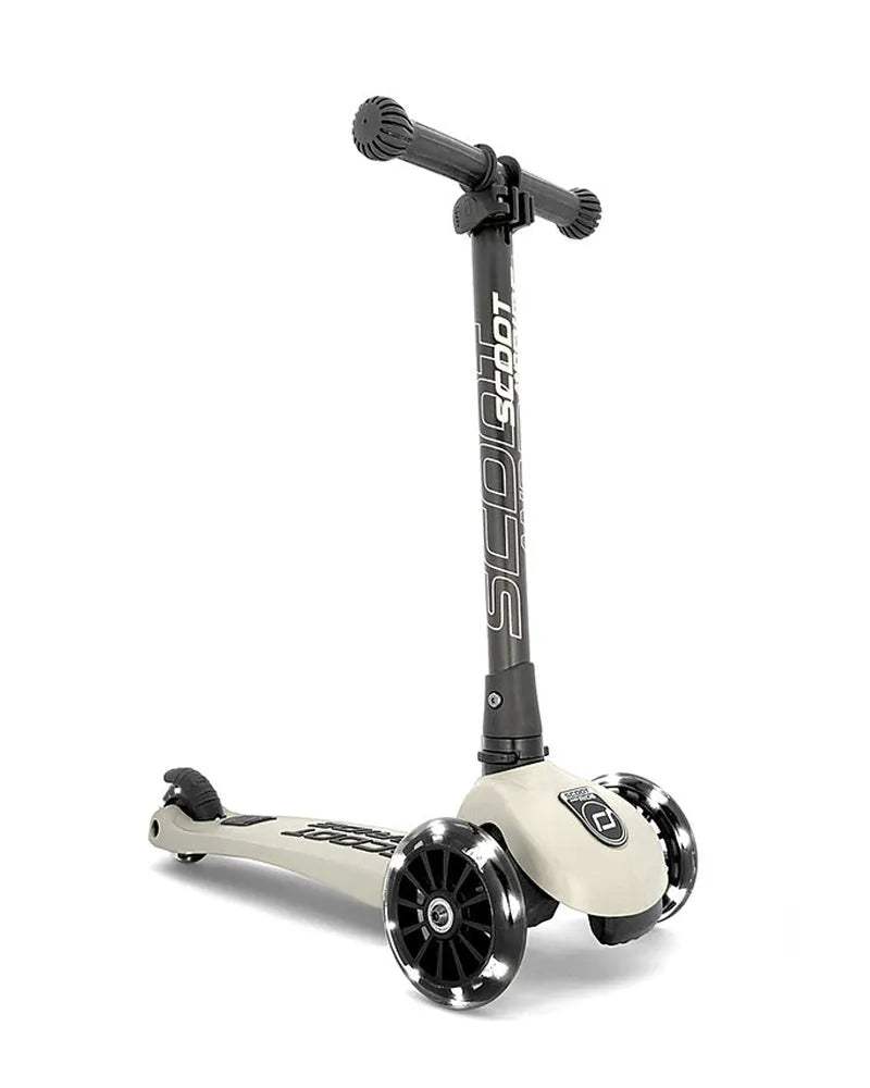 Scoot And Ride Trottinette 2en1 Highwaykick 3 Led - Ecru - Scoot And Ride - Trottinettes 3 roues pour bébé Maroc -www.babyboss.ma