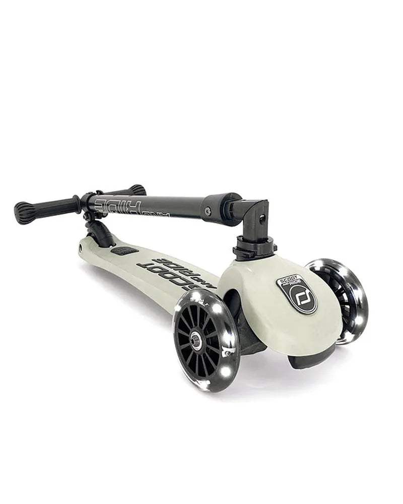 Scoot And Ride Trottinette 2en1 Highwaykick 3 Led - Ecru - Scoot And Ride - Trottinettes 3 roues pour bébé Maroc -www.babyboss.ma
