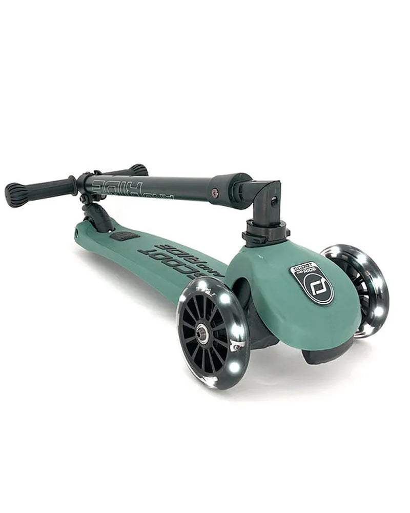 Scoot And Ride Trottinette 2en1 Highwaykick 3 Led - Forêt - Scoot And Ride - Trottinettes 3 roues pour bébé Maroc -www.babyboss.ma