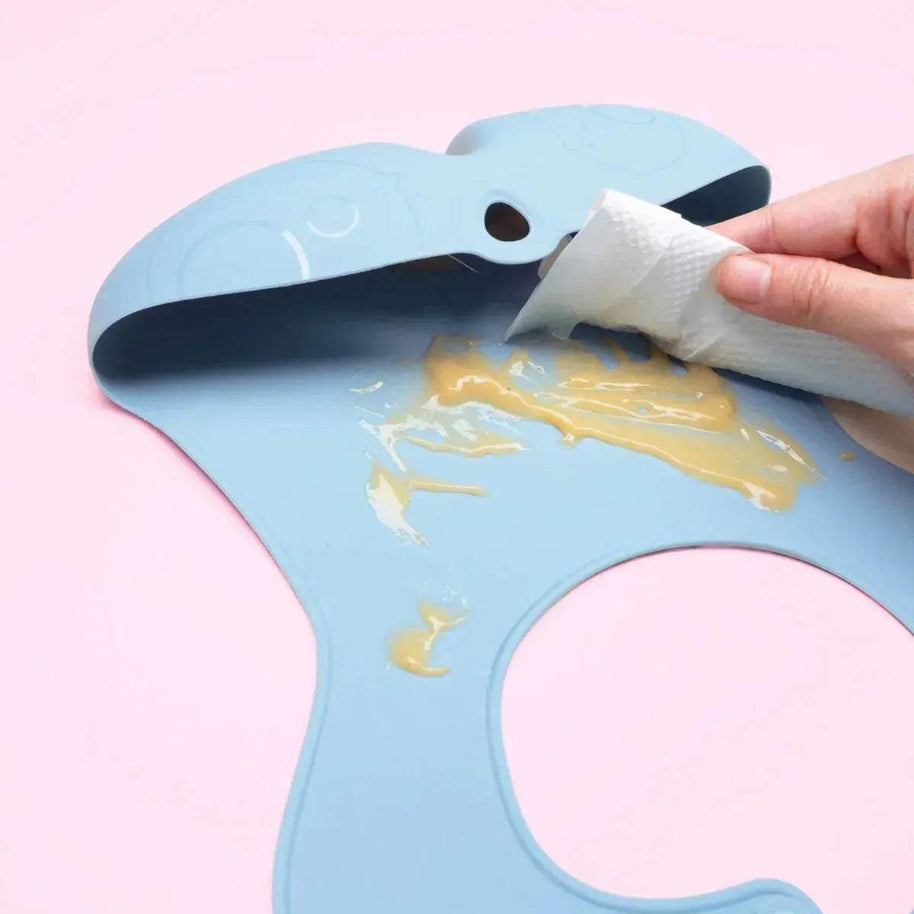 silicone bib - sage - BBOX USA - Bibs pour bébé Maroc -www.babyboss.ma