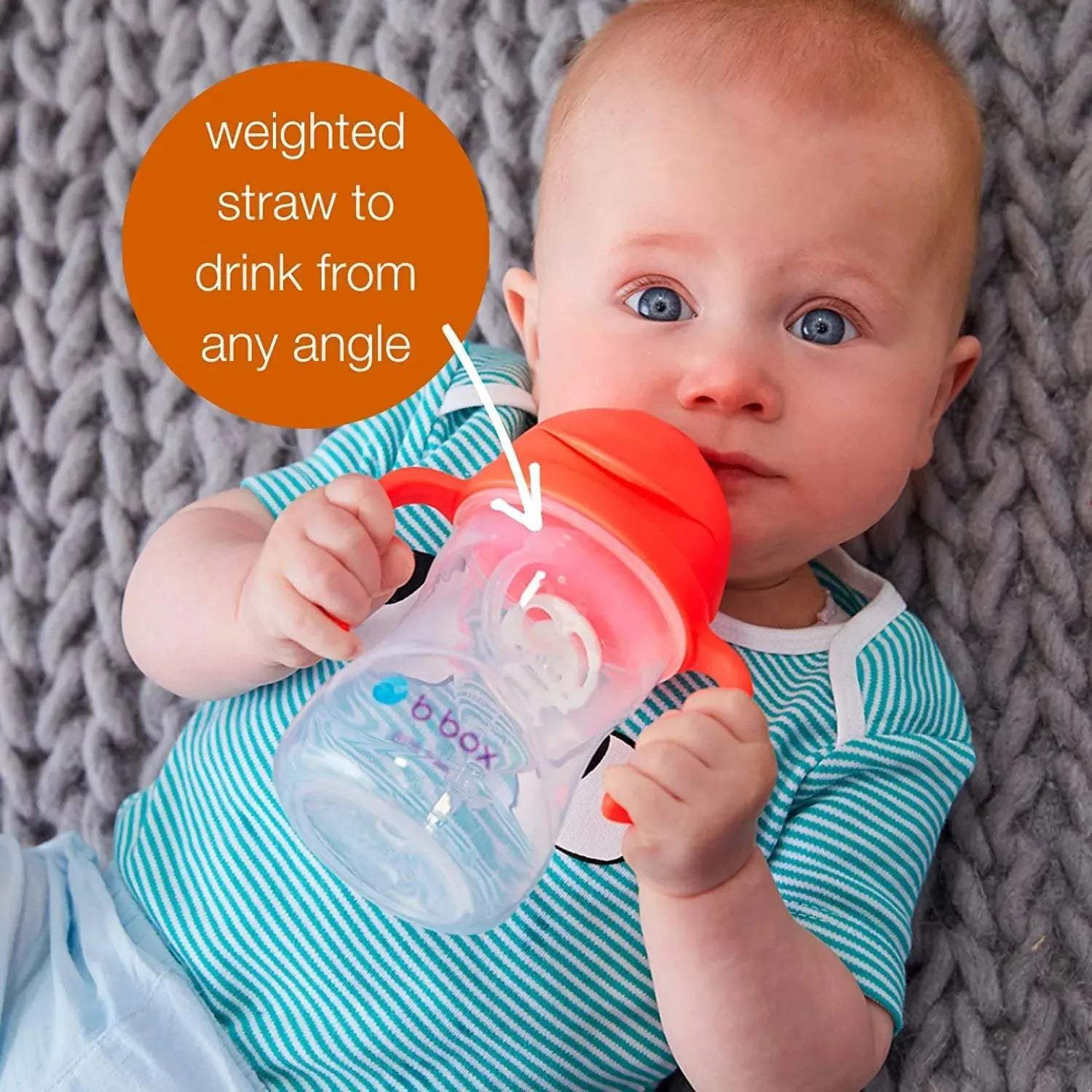 Sippy cup - grey - BBOX USA - Sippy cups pour bébé Maroc -www.babyboss.ma
