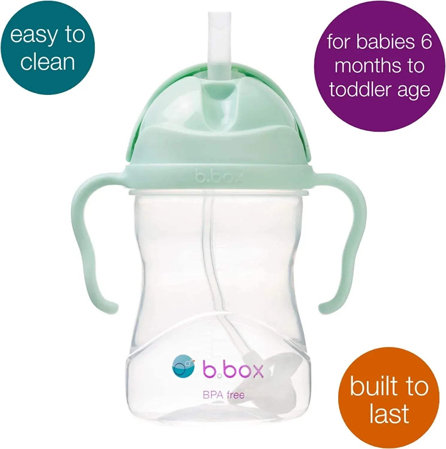 sippy cup - pistachio - BBOX USA - Sippy cups pour bébé Maroc -www.babyboss.ma