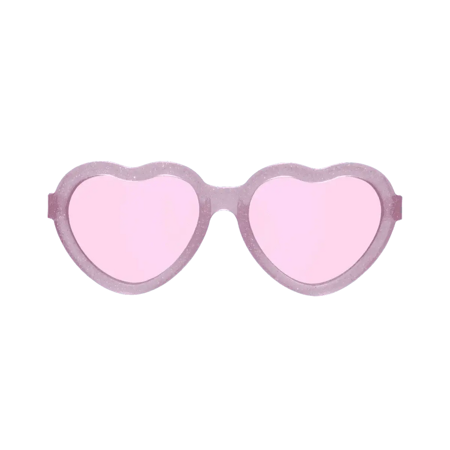 Lunettes de Soleil Babiators - Sparkle Squad Heart | Lavender Mirrored Lenses - Babiators Sunglasses - Sunglasses pour bébé Maroc -www.babyboss.ma