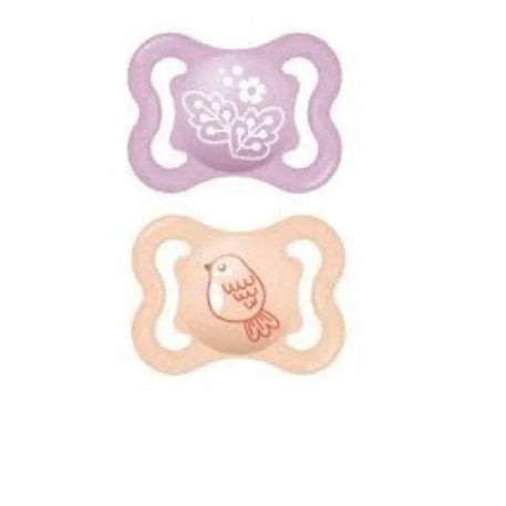 Sucette MAM Air 2-6 mois - orange- mauve - MAM - pour bébé Maroc -www.babyboss.ma
